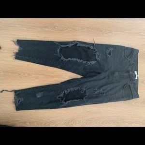 Zara boyfriend ripped jeans